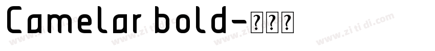 Camelar bold字体转换